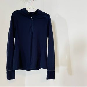 Navy Lululemon Running Half Zip Long Sleeve | EUC Size 10